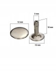 Nity zbitki kaletnicze szewskie 12 / 3 / 15 mm srebrny 1000 sztuk