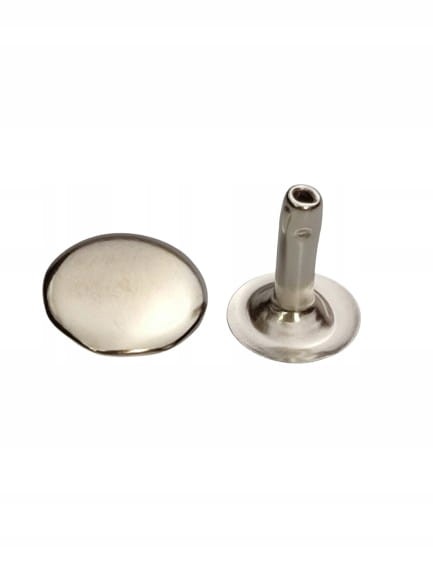 Nity zbitki kaletnicze szewskie 12 / 3 / 10 mm srebrny 10 sztuk
