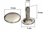 Nity zbitki kaletnicze szewskie 12 / 3 / 10 mm srebrny 10 sztuk