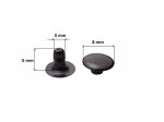 Nity zbitki kaletnicze 8 / 3 / 5 mm czarne 10 sztuk