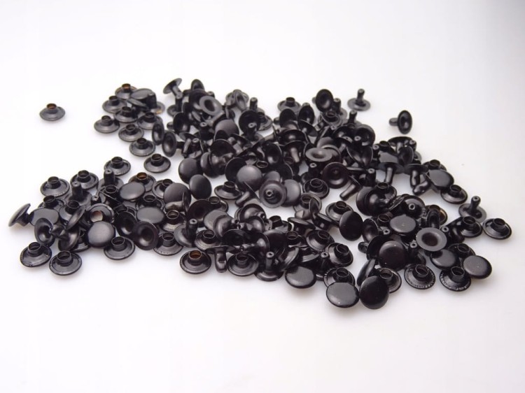 Nity zbitki kaletnicze 8 / 3 / 5 mm czarne 10 sztuk