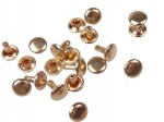 Nity kaletnicze dwustronne 8 mm LUX 10 sztuk złote