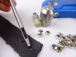 Nity kaletnicze dwustronne 8 mm LUX 10 sztuk złote