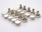 Nity zbitki kaletnicze dwustronne 6 mm LUX srebrny 10 sztuk