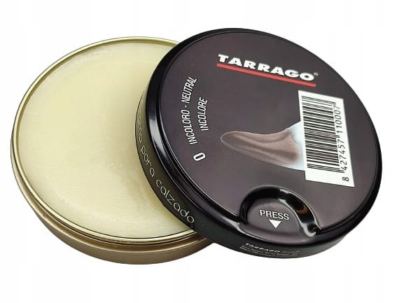 Pasta do butów z woskiem w puszce Tarrago 50 ml bezbarwna