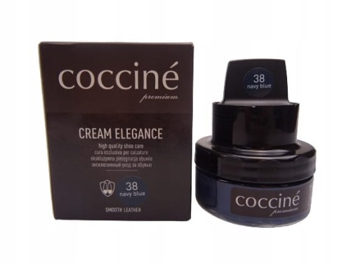 Pasta krem ELEGANCE z gąbką do butów Coccine granatowy 50 ml
