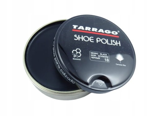 Pasta do butów tradycyjna w puszce Tarrago 100 ml czarny