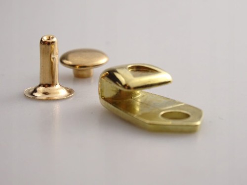 Uchwyt hak do obuwia + nit 1 szt złoty