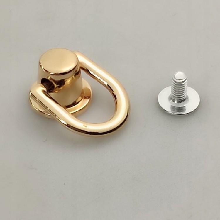 Uchwyt do torebki okucie kaletnicze 12 mm złoty