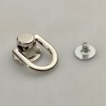Uchwyt do torebki okucie kaletnicze 12 mm nikiel