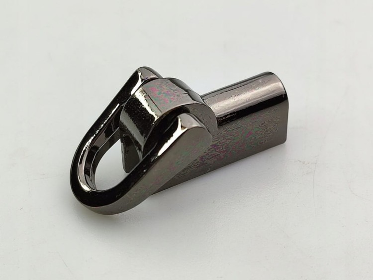 Uchwyt boczny do torby torebki prawy i lewy 27 / 12 mm czarny nikiel 2 sztuki