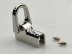 Uchwyt boczny do torby torebki prawy i lewy 27 / 12 mm czarny nikiel 2 szt