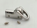 Uchwyt boczny do torby torebki prawy i lewy 27 / 12 mm czarny nikiel 2 szt