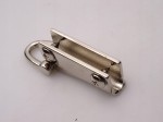 Uchwyt boczny metalowy do torby torebki prawy lewy 29 / 10 mm srebrny 2 szt