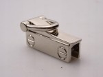 Uchwyt boczny metalowy do torby torebki prawy lewy 29 / 10 mm srebrny 2 szt