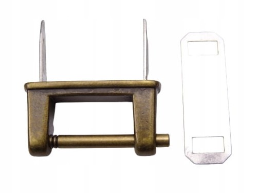 Uchwyt metalowy do rączki walizki torebki 33 mm stare złoto