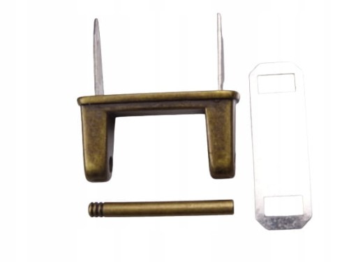 Uchwyt metalowy do rączki walizki torebki 33 mm stare złoto