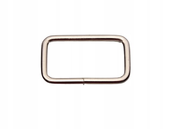 Ramka kaletnicza 30 / 16 / 3 mm srebrna 10 szt