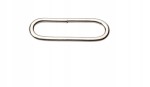Ramka kaletnicza owalna 30 / 8 / 2,5 mm srebrny 10 sztuk