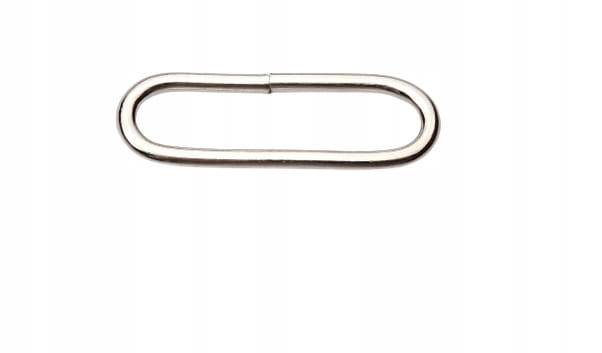 Ramka kaletnicza owalna 30 / 8 / 2,5 mm srebrny 10 sztuk