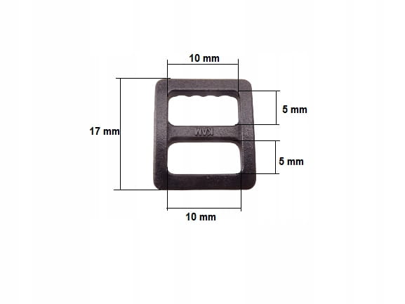 Ramka regulator plastikowy 10 mm 1 sztuka czarny