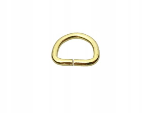 Półkole kaletnicze 10 / 7 / 2 mm złoty 10 sztuk