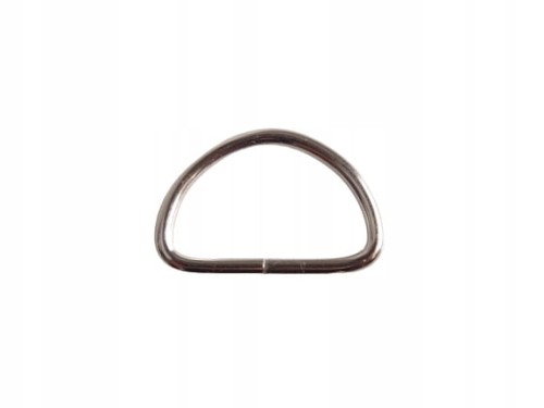 Półkole metalowe kaletnicze 25 /15/2,5 srebrny 1sz