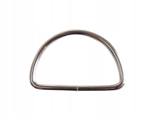 Półkole kaletnicze 40 / 25 / 3 mm srebrny 1 sztuka
