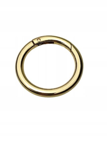 Kółko metalowe otwierane 34 / 6 mm kolor złoty