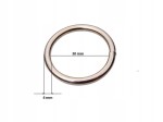 Kółko metalowe kaletnicze do torby SPAWANE 30 / 4 mm nikiel 10 sztuk