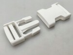 Klamra zatrzaskowa plastikowa 30 mm do paska 10 sztuka biały