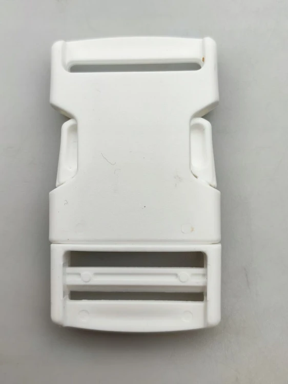 Klamra zatrzaskowa plastikowa 30 mm do paska 10 sztuka biały