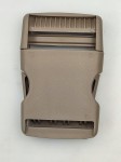 Klamra zatrzaskowa plastikowa 40 mm do paska 10 szt beżowy