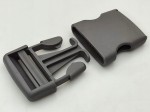 Klamra zatrzaskowa plastikowa 40 mm do paska 10 szt szary