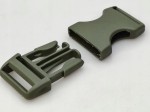 Klamra zatrzaskowa plastikowa 25 mm do paska 50 szt oliwka