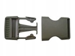 Klamra zatrzaskowa plastikowa 30 mm 10 szt oliwka