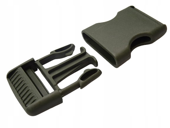Klamra zatrzaskowa plastikowa 30 mm 10 szt oliwka