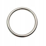 Kółko kaletnicze metalowe 60 / 6 mm srebrny 1 sztuk