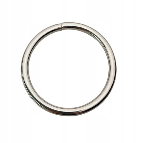 Kółko kaletnicze metalowe 60 / 6 mm srebrny 1 sztuk