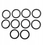 Kółko kaletnicze do paska 20 / 3 mm czarny mat 10 sztuk