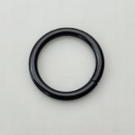 Kółko kaletnicze do paska 20 / 3 mm czarny mat 10 sztuk