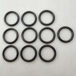 Kółko kaletnicze do paska 20 / 3 mm czarny mat 10 sztuk
