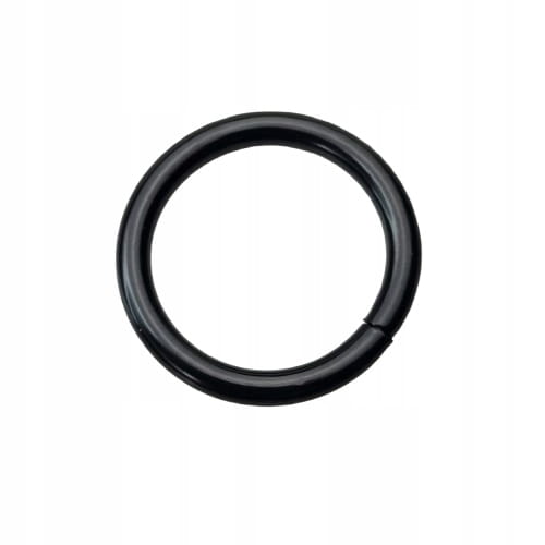 Kółko kaletnicze do paska 20 / 3 mm czarny mat 10 sztuk