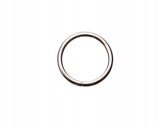 Kółko metalowe kaletnicze do paska torby 30 / 4 mm srebrny 10 sztuk