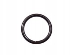 Kółko metalowe kaletnicze do paska torby 30 / 4 mm czarne 10 sztuk