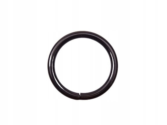 Kółko metalowe kaletnicze do paska torby 30 / 4 mm czarne 10 sztuk