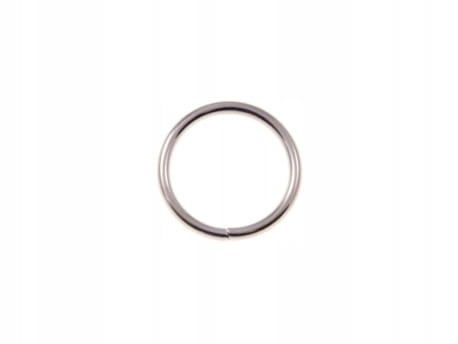 Kółko do paska kaletnicze 25 / 3 mm srebrny 10 sztuk