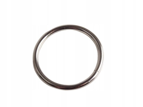 Kółko kaletnicze metalowe do paska torby plecaka 40 / 4 mm srebrny 1 sztuka
