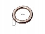 Kółko metalowe grube kaletnicze do paska torby 25 / 6 mm srebrne 10 sztuk