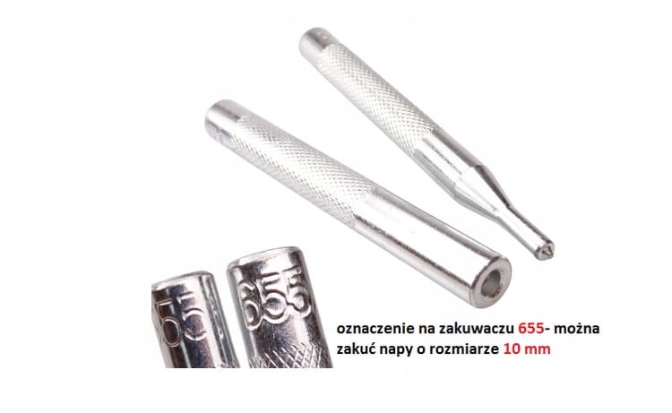 Zbijak zakuwacz kaletniczy do nap zatrzasków 10 mm (655)